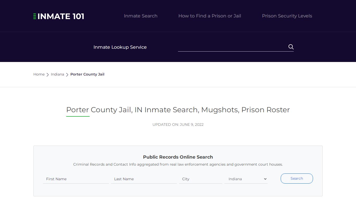 Porter County Jail, IN Inmate Search, Mugshots, Prison Roster